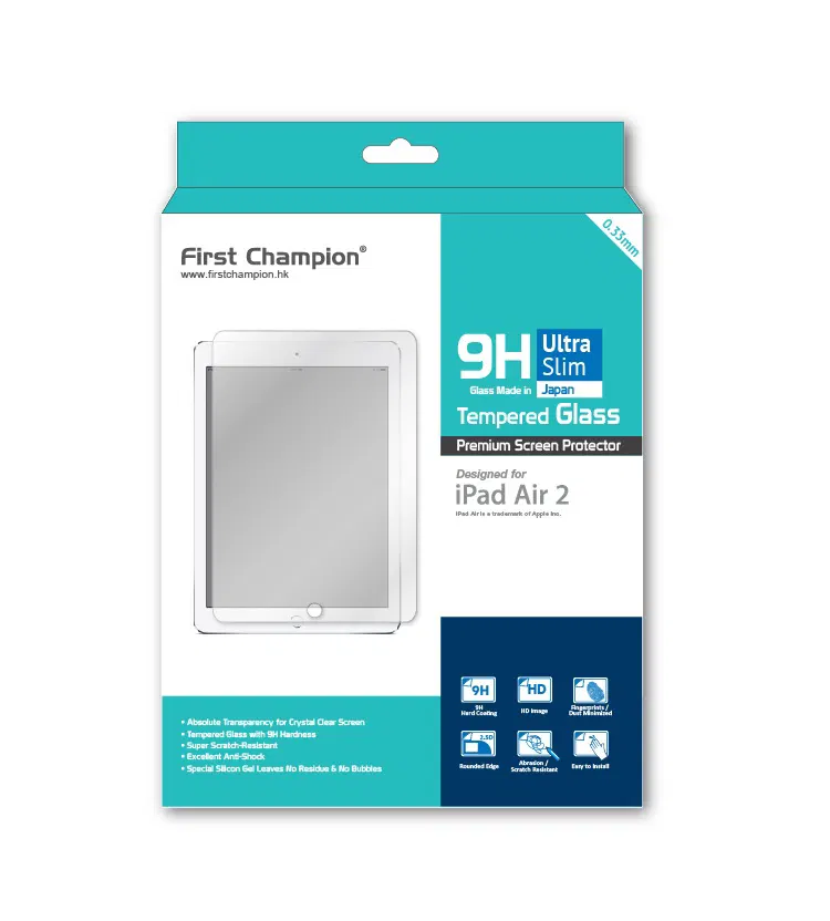 First Champion 9H Tempered Glass Screen Protector for iPad Air 2 image