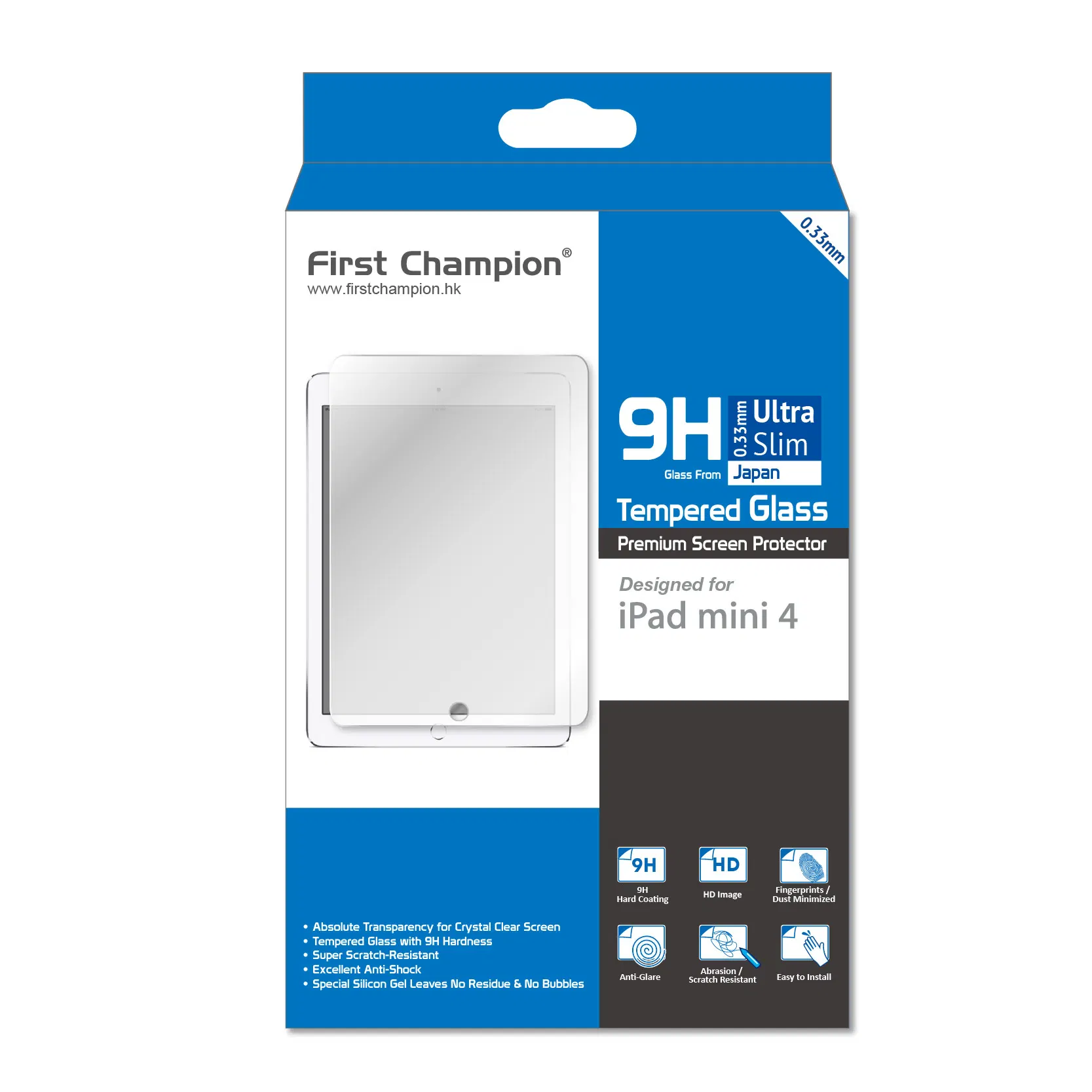 First Champion 9H Tempered Glass Screen Protector for iPad mini 4 image