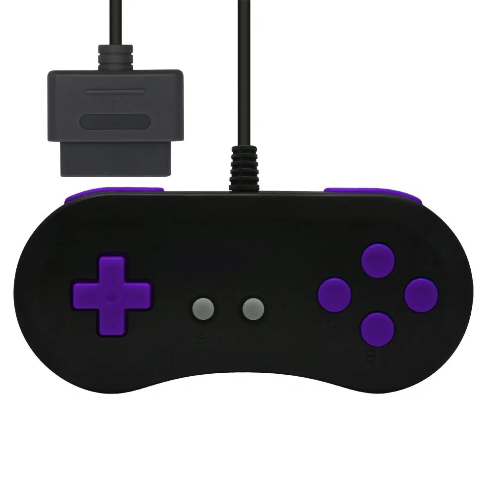 16Bit Controller for Super Famicom — Black x Purple [Japan] image