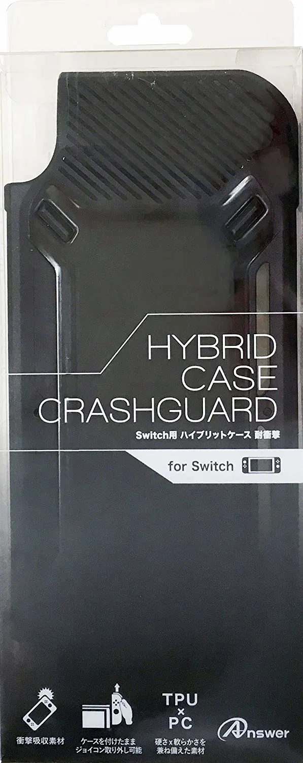 Crashguard Hybrid Case for Nintendo Switch (Black) [Japan] image