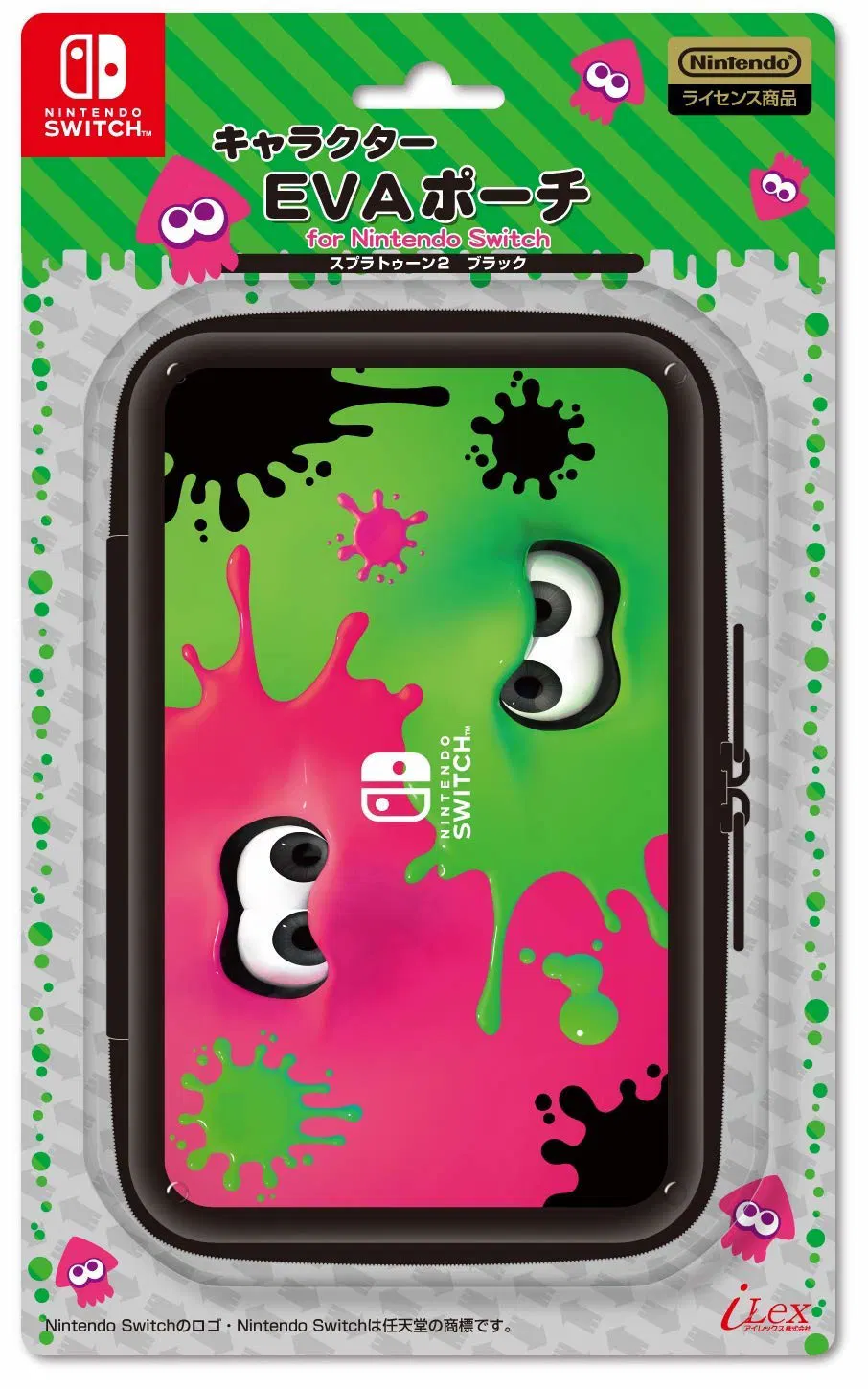 Splatoon 2 EVA Carry Pouch for Nintendo Switch (Black) [Japan] image