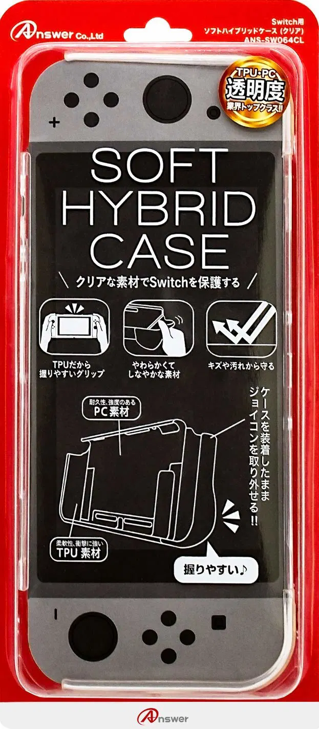 Soft Hybrid Clear Case for Nintendo Switch [Japan] image