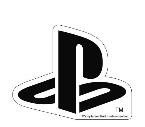 PlayStation Waterproof Black Sticker (Large) [Japan] image