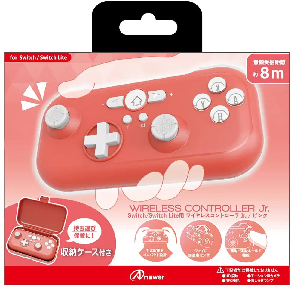 Wireless Controller Jr. for Nintendo Switch (Pink) [Japan] image