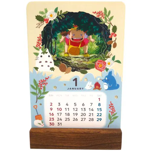Studio Ghibli My Neighbor Totoro Kasane Desktop Calendar 2022 [Japan] image