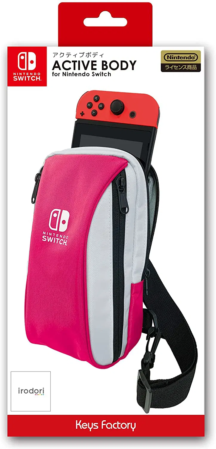 Active Body Carry Bag for Nintendo Switch (Pink) [Japan]