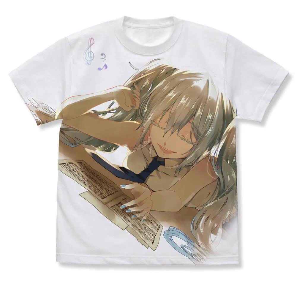 Hatsune Miku Hanakazu Full Graphic T-Shirt (XL) [Japan] image