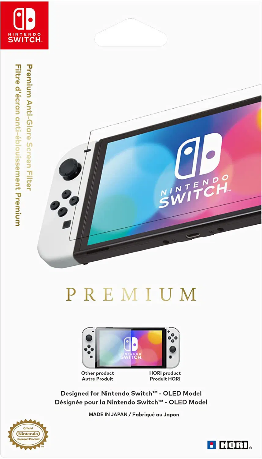 HORI Premium Anti-Glare Screen Filter for Nintendo Switch OLED [US] image