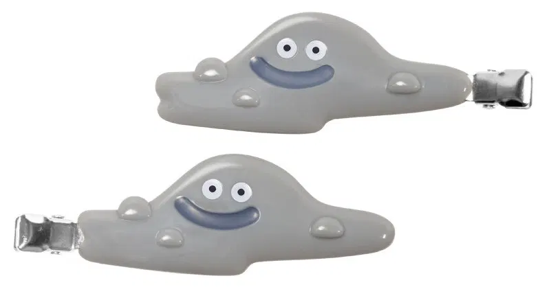 Dragon Quest Liquid Metal Slime Hair Clip 2-Pack (Re-run) [Japan] image