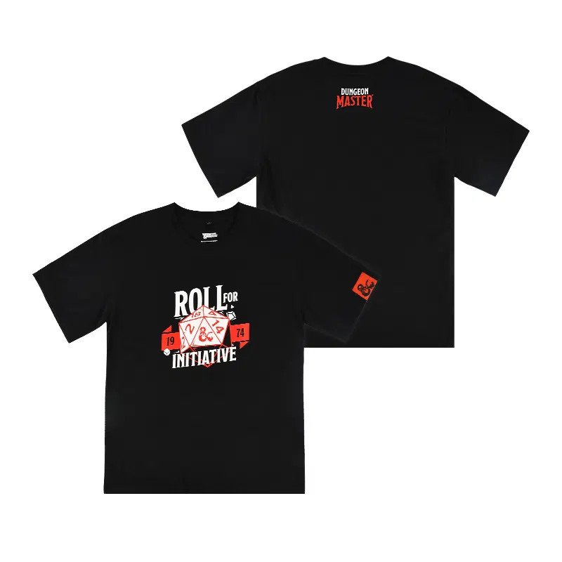 Dungeons and Dragons Pure Cotton T-Shirt (Black, XXL) [Japan] image