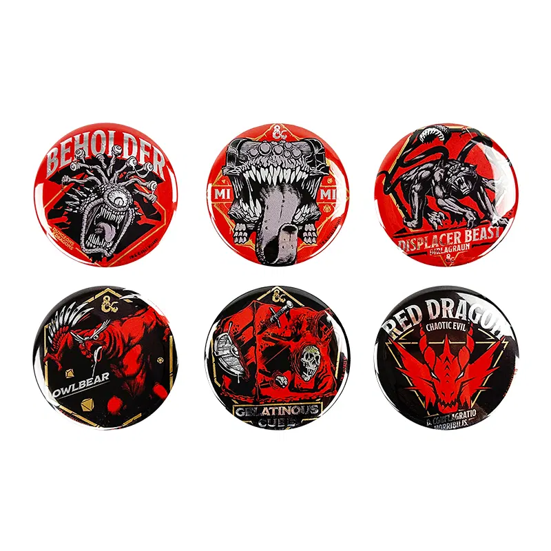Dungeons & Dragons Tin Badge Set (6-Pack) [Japan] image