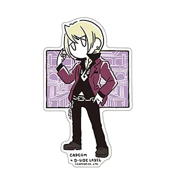 Capcom x B-Side Label Ace Attorney Klavier Gavin Line Art Sticker [Japan] image