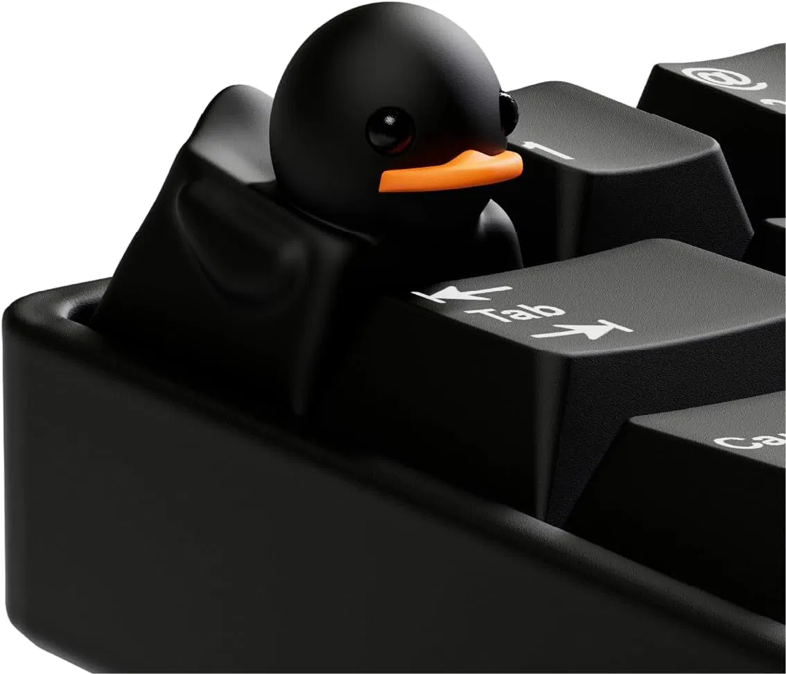 Duckey 3D Cherry Profile Keycap (Black) image