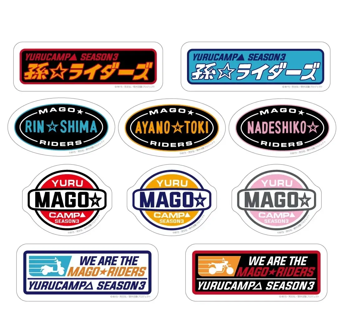 Yurucamp Season 3 Mago Riders Sticker Set [Japan] image
