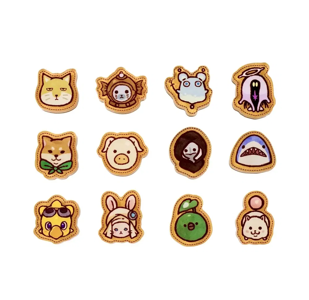 Final Fantasy XIV Rakugaki Minions Acrylic Magnet Set (12) [Japan] image