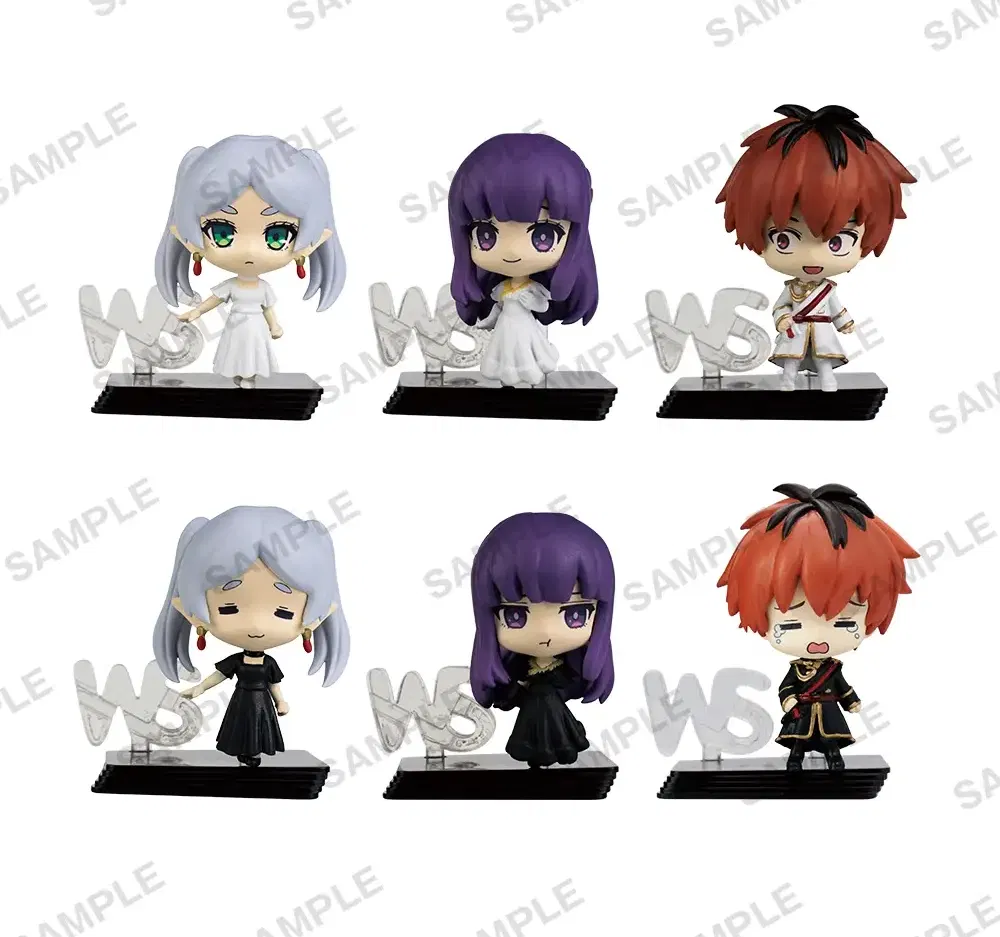 Black & White Capsule Frieren Figures — Set of 6 [Japan] image