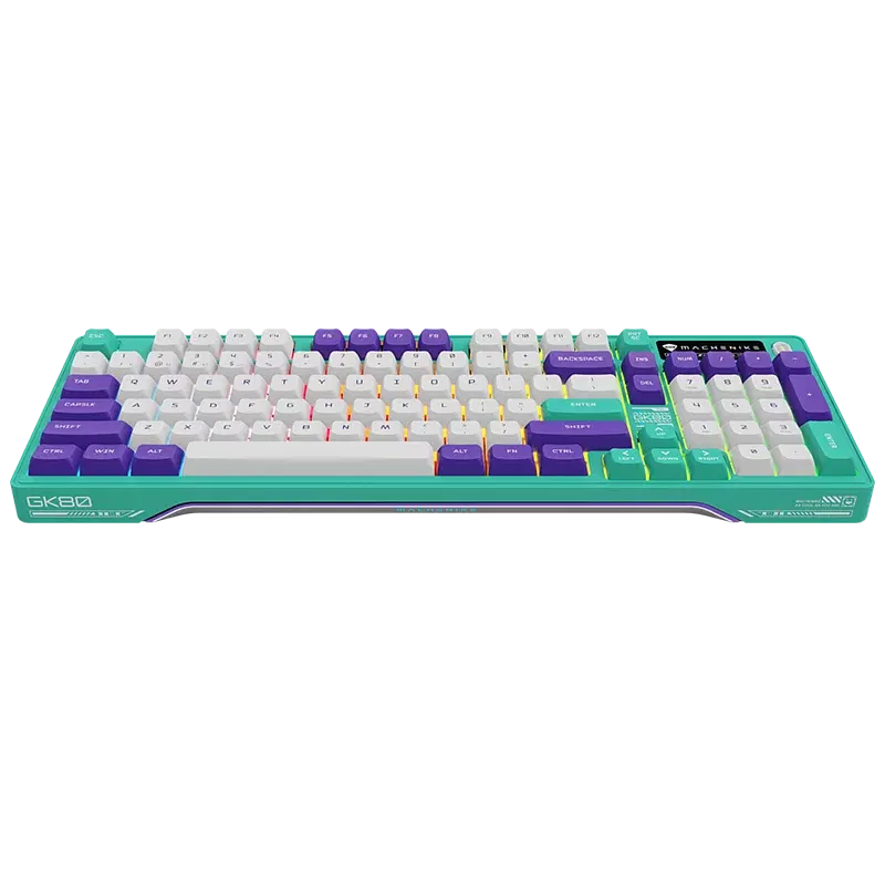 Machenike GK80 B97W Mechanical Keyboard (Candy Green, Venus Switch) image